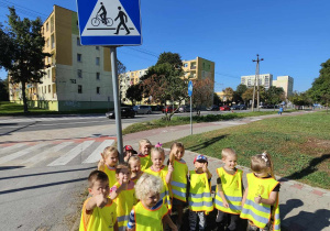 Dzieci poznają znaki - znak pierwszeństwa i przejscia dla pieszych