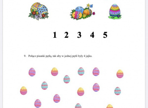 Święta Wielkanocne - zabawy matematyczne 